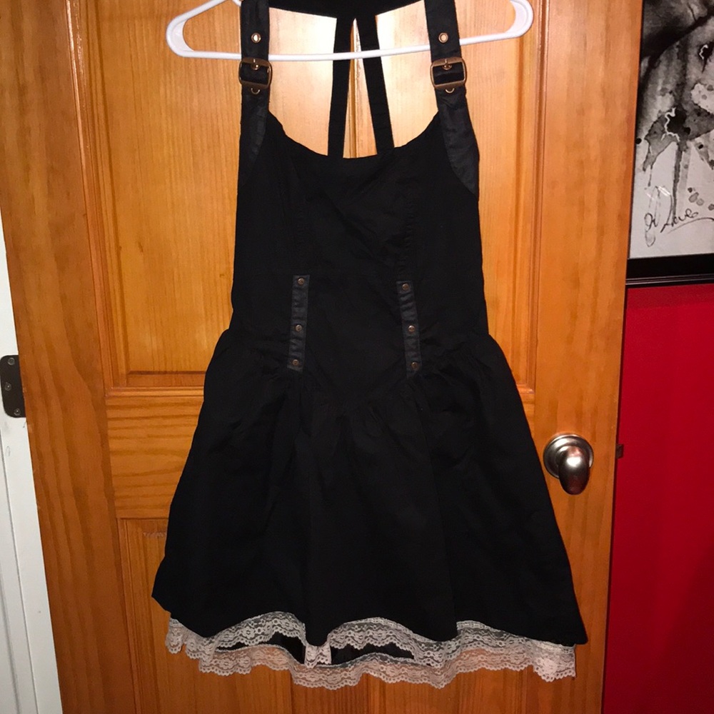 Black lace dress